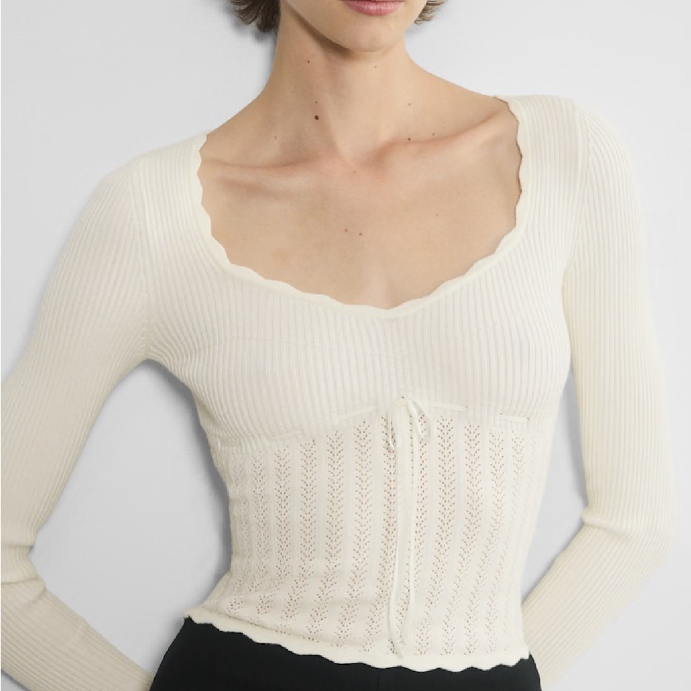 Aritzia wilfred soloist sweater light birch